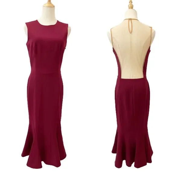 open lace back dress Dress The Population Erica Sequin Bow Strapless Cocktail Sheath Dress